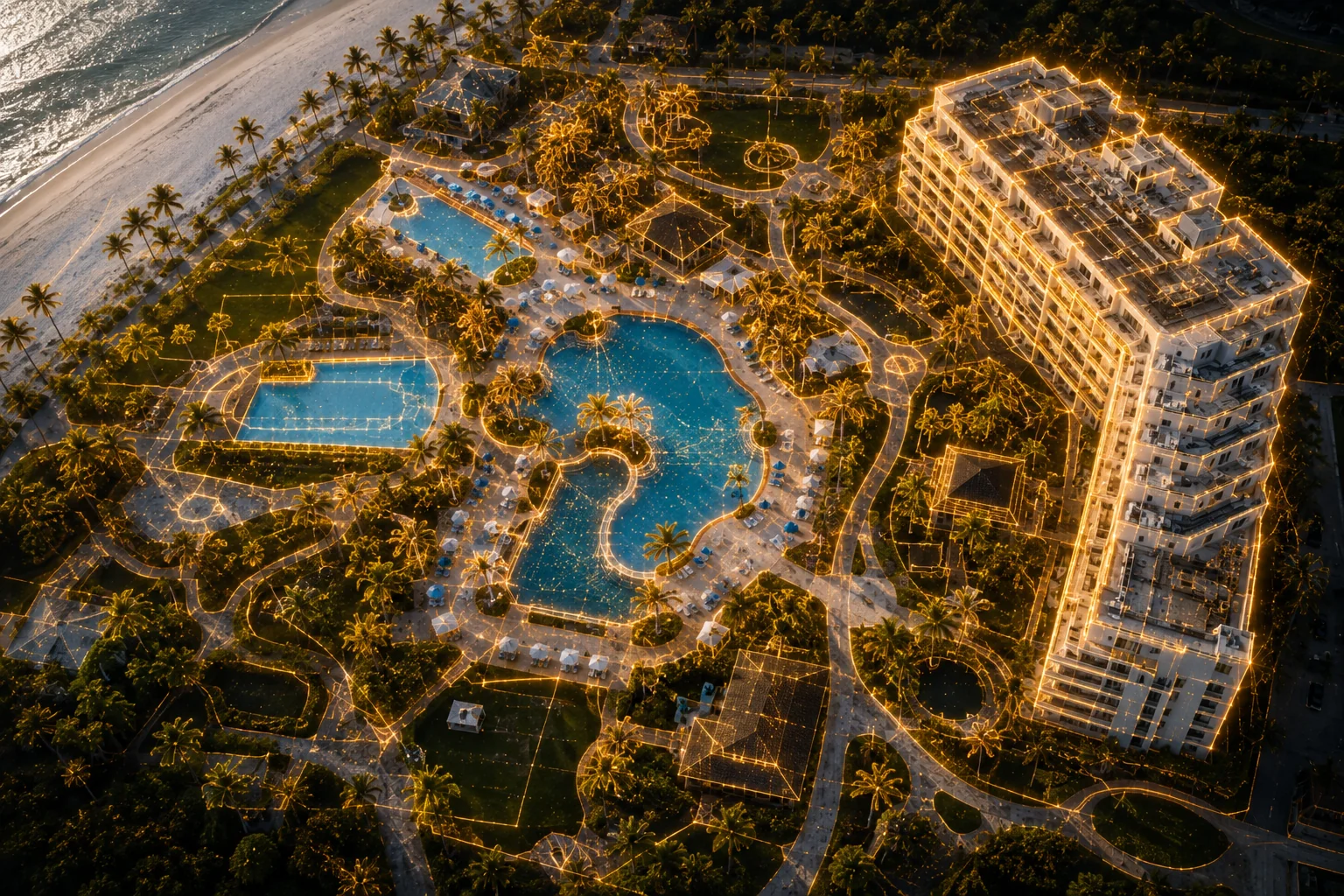 Aerial orthomosaic mapping view
